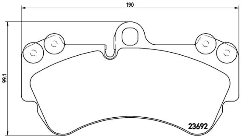 BREMBO Bremsbelagsatz, Scheibenbremse PRIME LINE