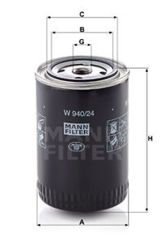 MANN-FILTER Filter, operating hydraulics