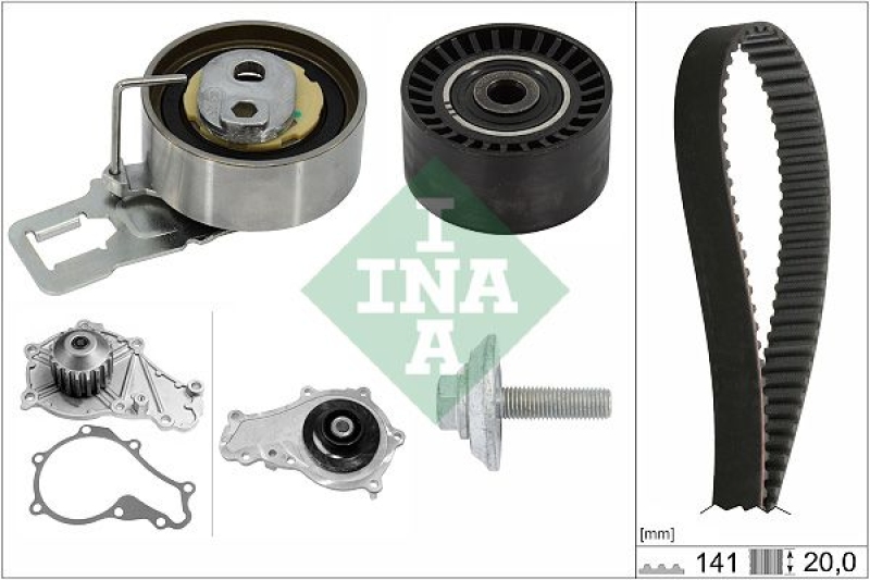 Schaeffler INA Wasserpumpe + Zahnriemensatz