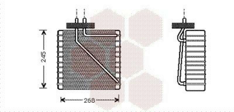 VAN WEZEL Verdampfer, Klimaanlage