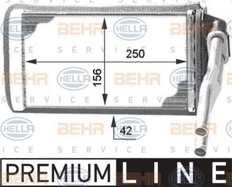 HELLA Heat Exchanger, interior heating BEHR HELLA SERVICE *** PREMIUM LINE ***