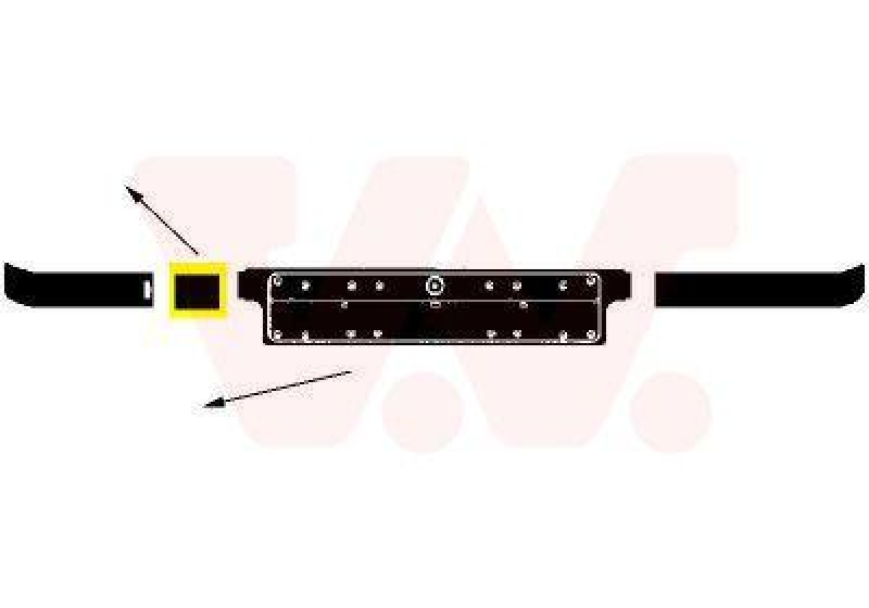 VAN WEZEL Flap, tow hook ** Equipart **