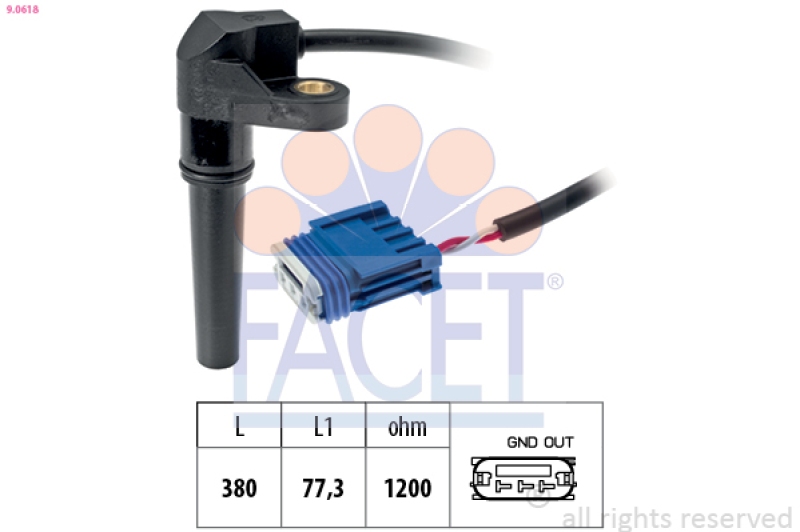 FACET Drehzahlsensor, Automatikgetriebe Made in Italy - OE Equivalent