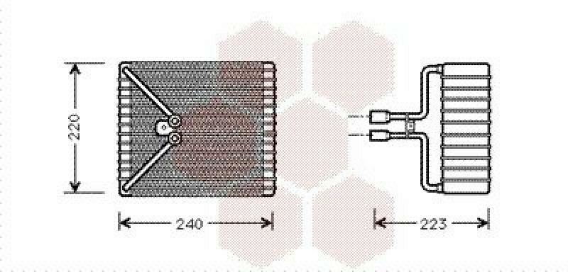 VAN WEZEL Verdampfer, Klimaanlage