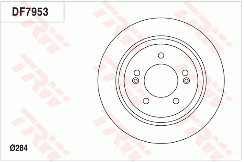 2x TRW Bremsscheibe