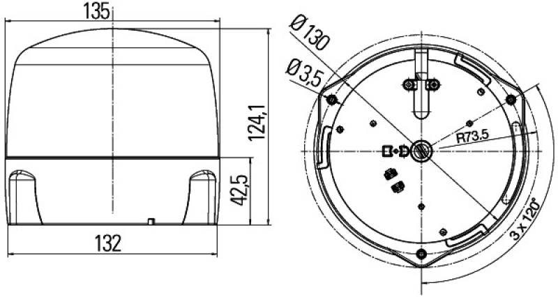 HELLA Strobe-type Beacon Rota LED