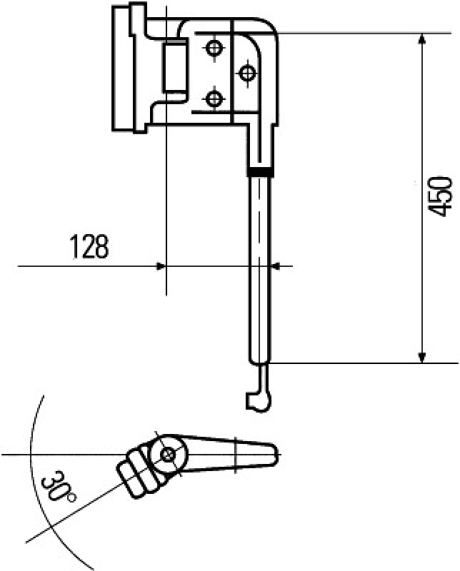 HELLA Holder, outside mirror