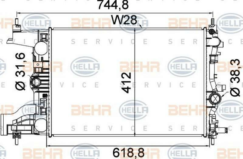 HELLA Radiator, engine cooling