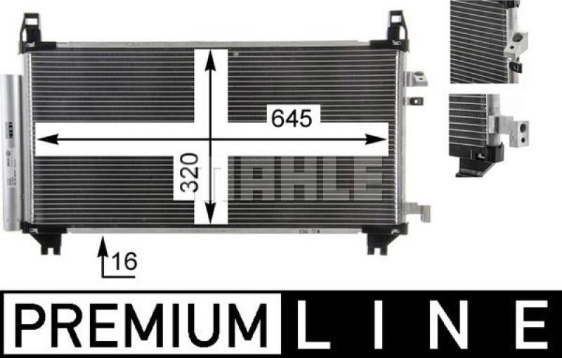 MAHLE Condenser, air conditioning BEHR *** PREMIUM LINE ***