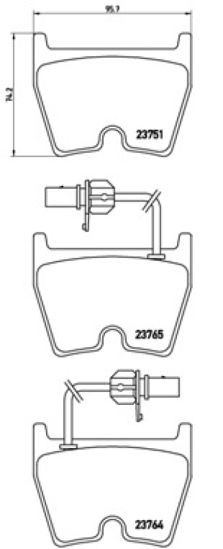 BREMBO Brake Pad Set, disc brake PRIME LINE