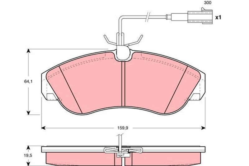 TRW Brake Pad Set, disc brake