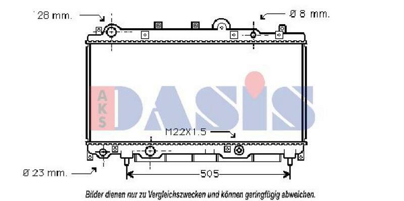 AKS DASIS Kühler, Motorkühlung