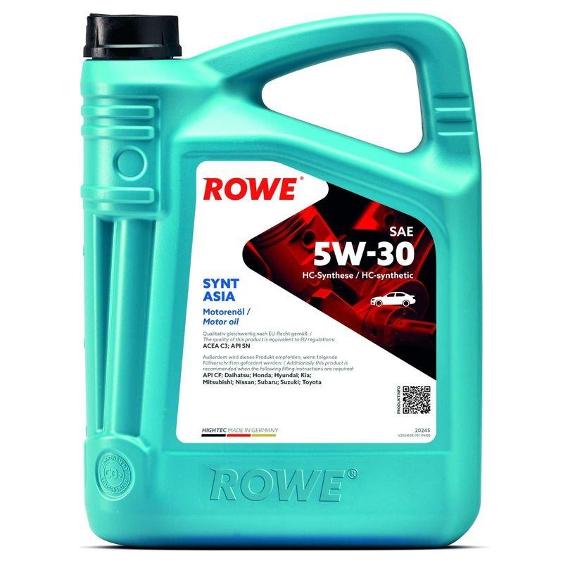 ROWE Motoröl 5L Liter HIGHTEC SYNT ASIA SAE 5W-30