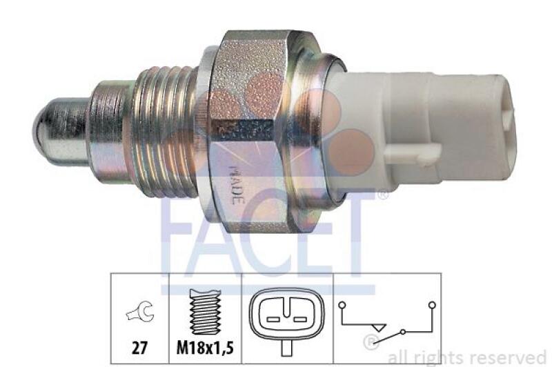 FACET Switch, reverse light Made in Italy - OE Equivalent