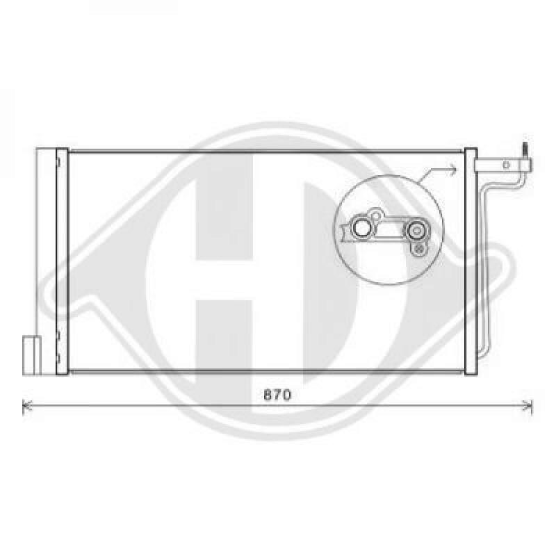 DIEDERICHS Condenser, air conditioning DIEDERICHS Climate