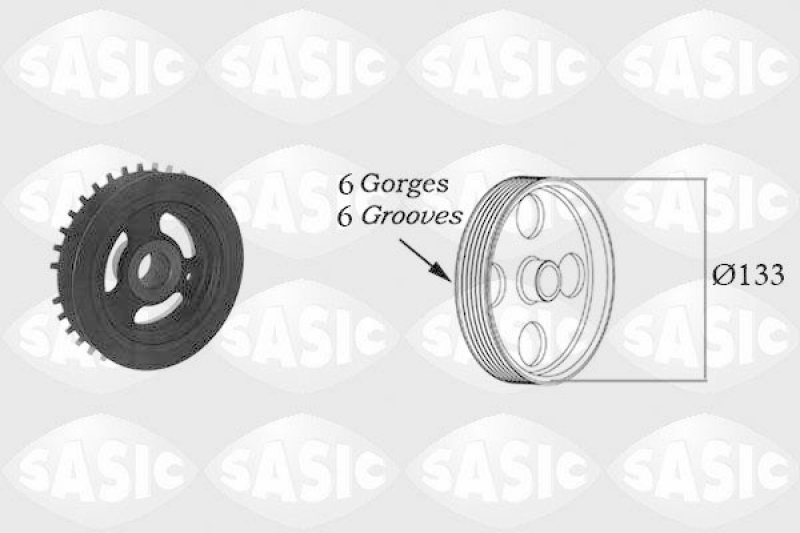 SASIC Belt Pulley, crankshaft