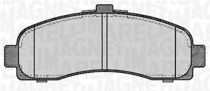 MAGNETI MARELLI Brake Pad Set, disc brake