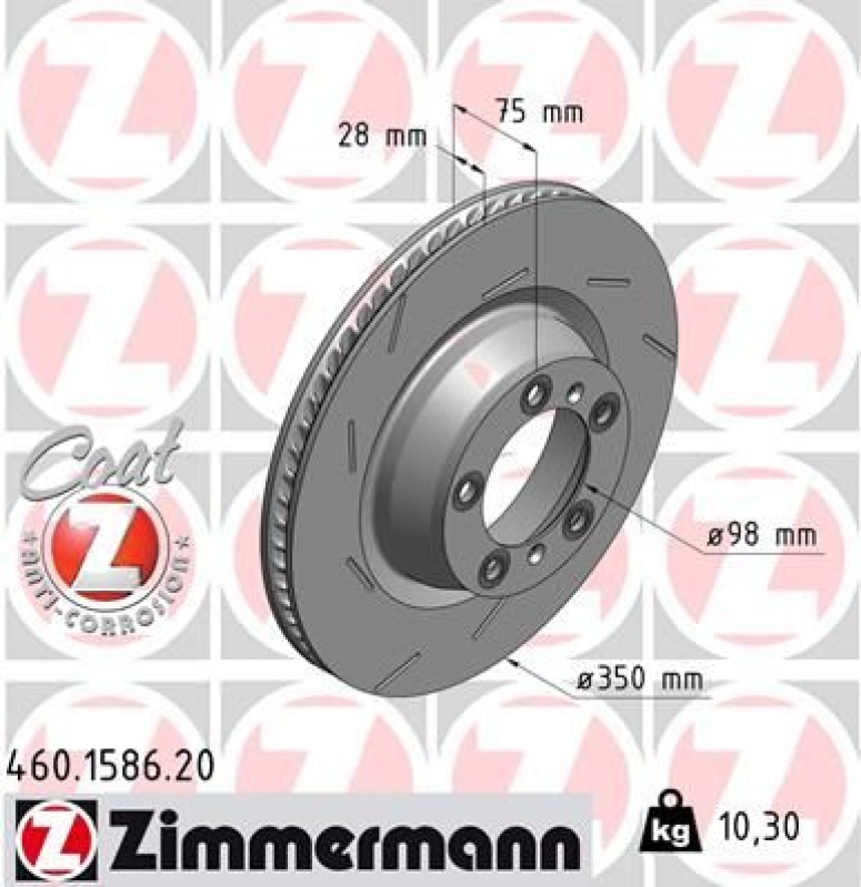 ZIMMERMANN Brake Disc COAT Z