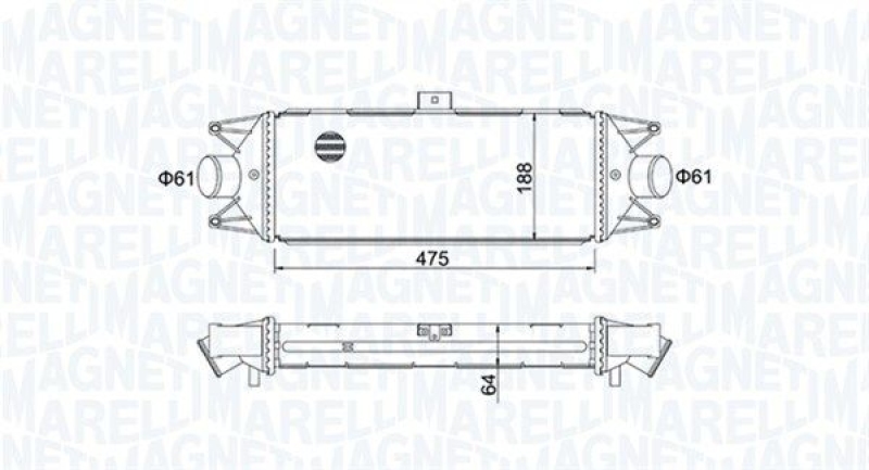 MAGNETI MARELLI Ladeluftkühler