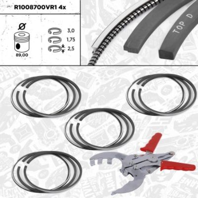 ET ENGINETEAM Kolbenringsatz boxET &ndash; service kit