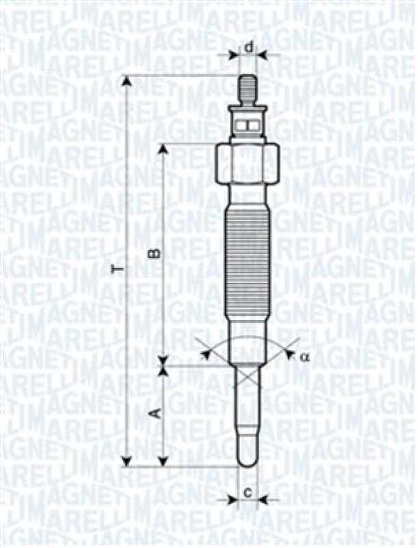 MAGNETI MARELLI Glühkerze