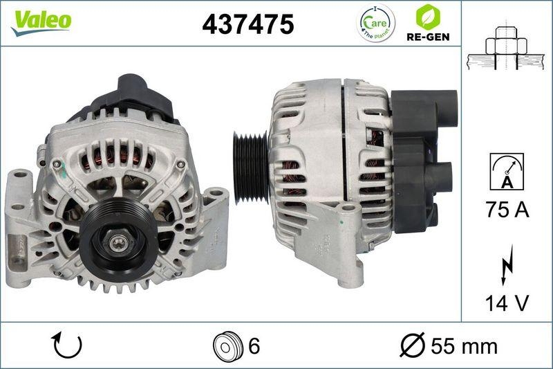 VALEO Alternator REMANUFACTURED PREMIUM