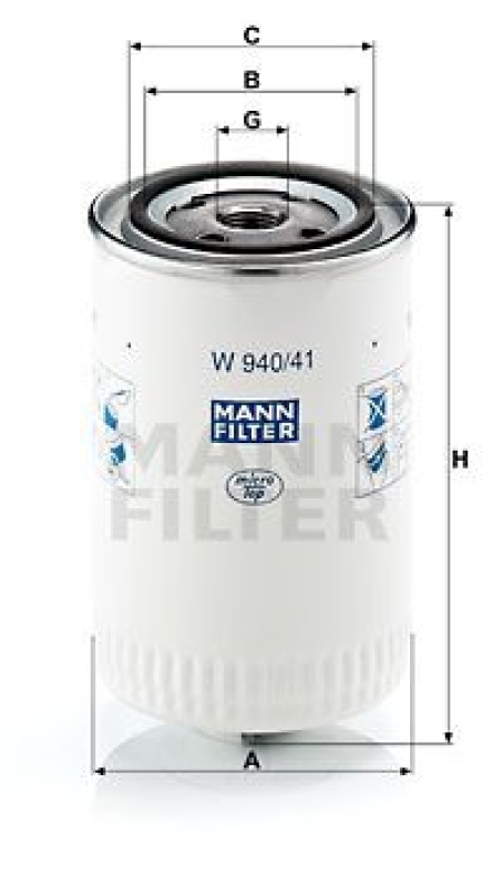 MANN-FILTER Filter, operating hydraulics