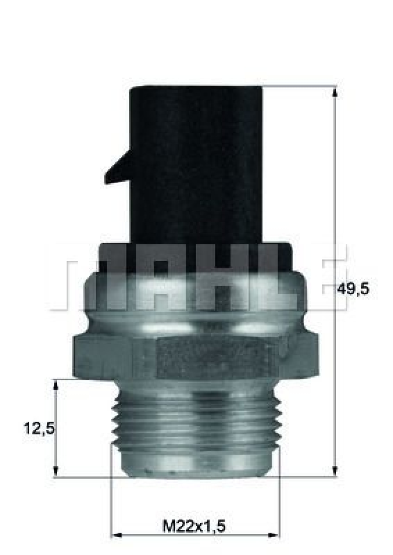 MAHLE Temperature Switch, radiator fan BEHR