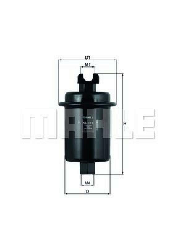 MAHLE ORIGINAL Fuel filter