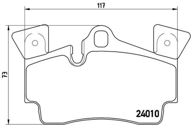 BREMBO Bremsbelagsatz, Scheibenbremse PRIME LINE