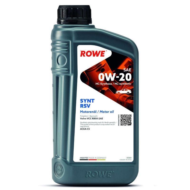 ROWE Motoröl 1L Liter HIGHTEC SYNT RSV SAE 0W-20