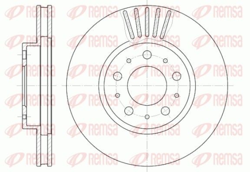 2x REMSA Brake Disc