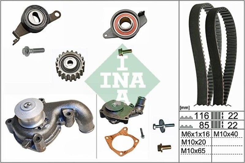 Schaeffler INA Wasserpumpe + Zahnriemensatz