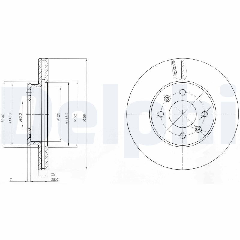 2x DELPHI Bremsscheibe