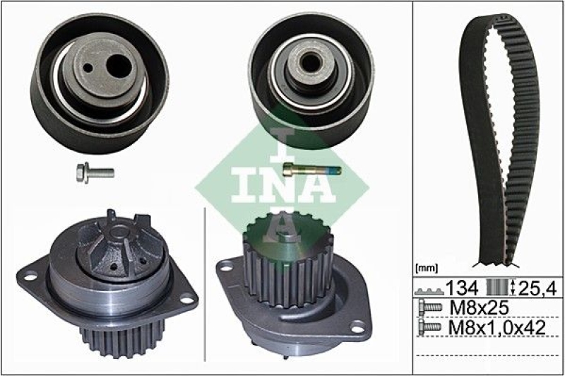 Schaeffler INA Wasserpumpe + Zahnriemensatz