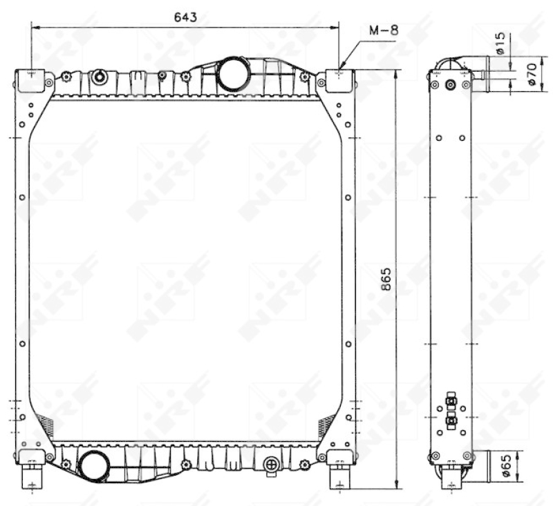 NRF Radiator, engine cooling