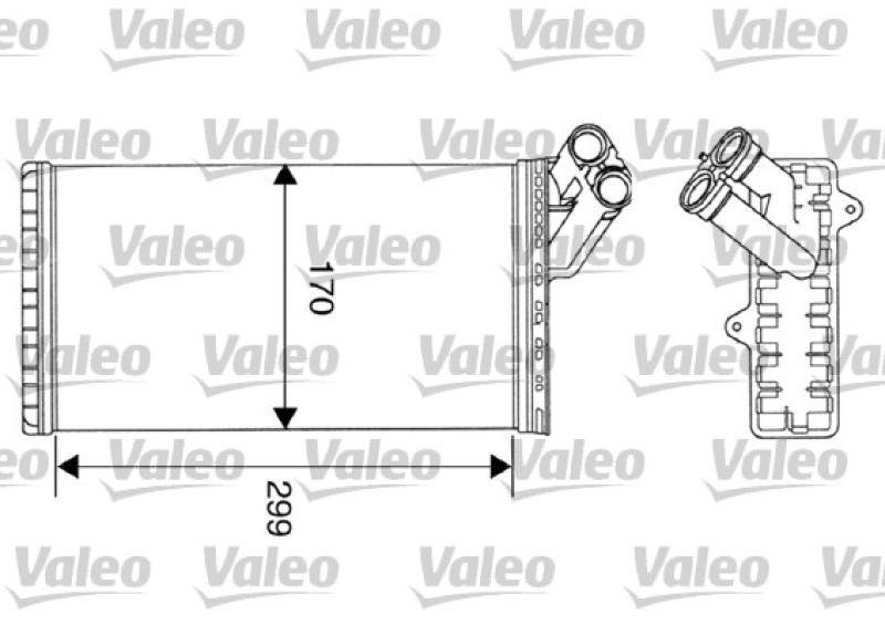 VALEO Heat Exchanger, interior heating