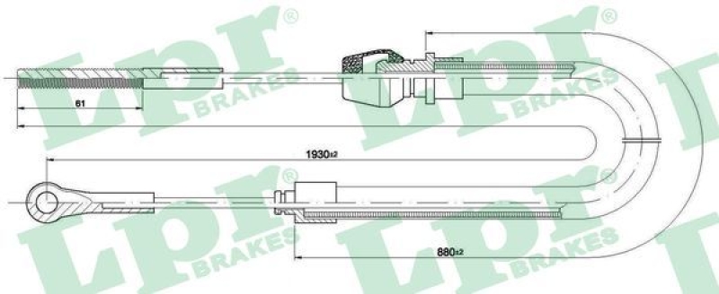 LPR Cable Pull, parking brake