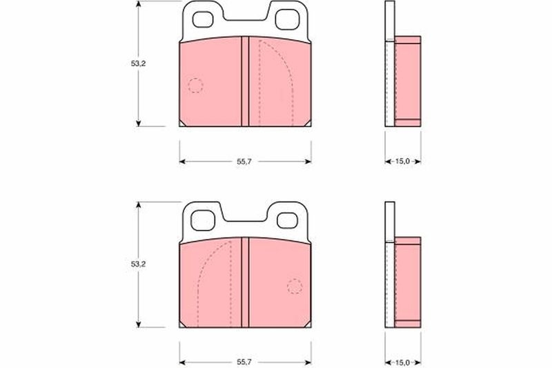 TRW Brake Pad Set, disc brake