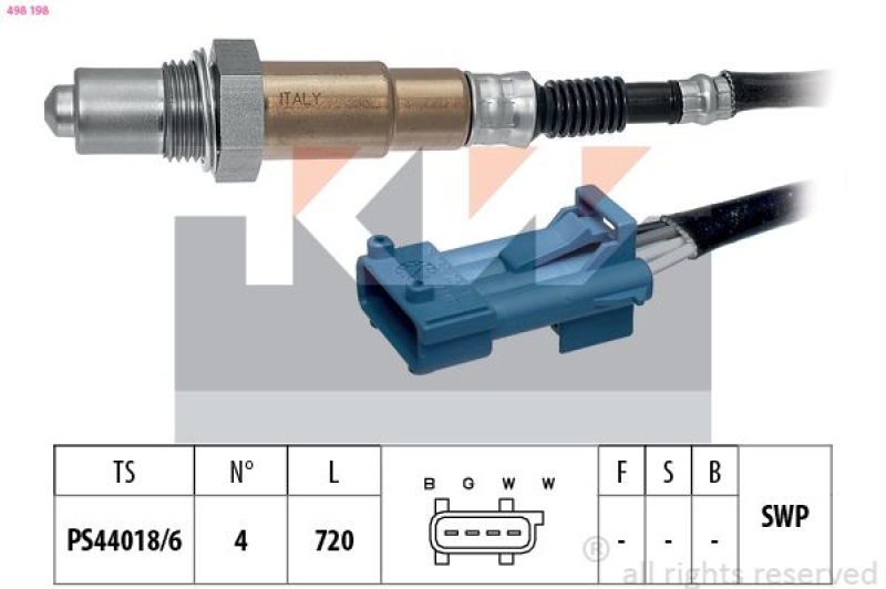 KW Lambdasonde Made in Italy - OE Equivalent