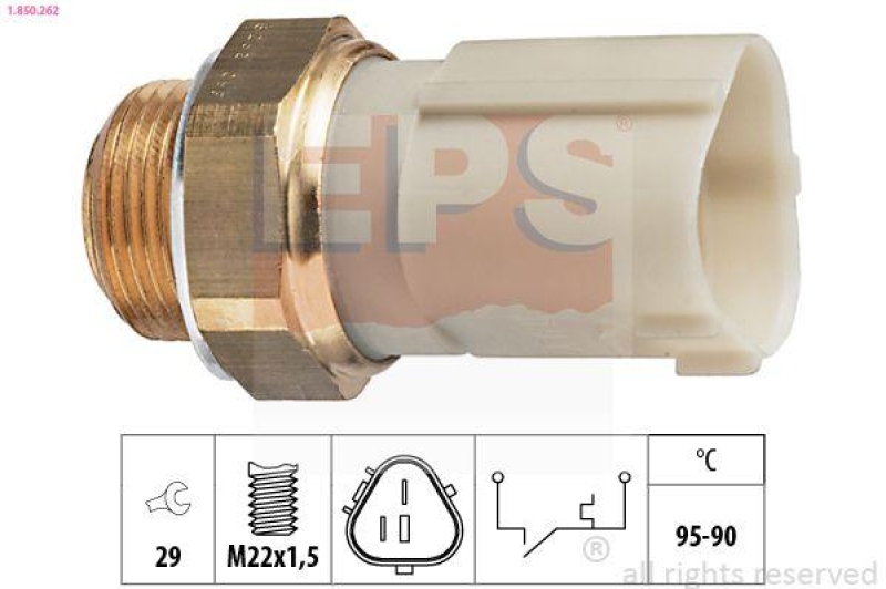 EPS Temperaturschalter, Kühlerlüfter Made in Italy - OE Equivalent