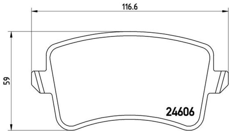 BREMBO Brake Pad Set, disc brake