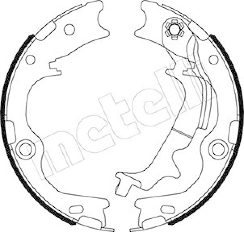 METELLI Brake Shoe Set, parking brake