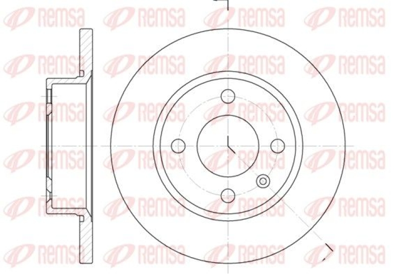 2x REMSA Brake Disc