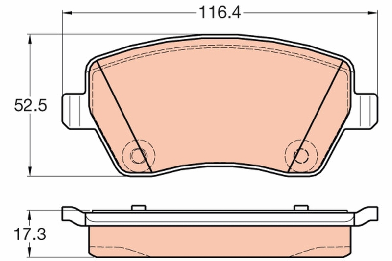 TRW Brake Pad Set, disc brake