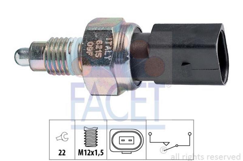 FACET Switch, reverse light Made in Italy - OE Equivalent