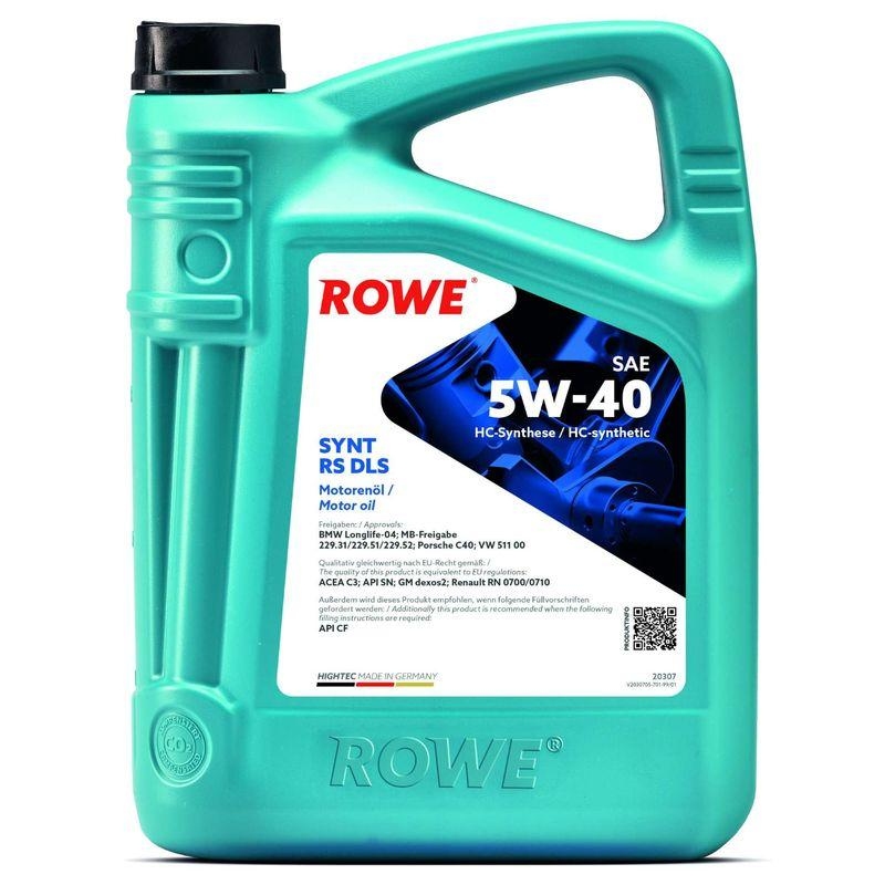 ROWE Motoröl 5L Liter HIGHTEC SYNT RS DLS SAE 5W-40