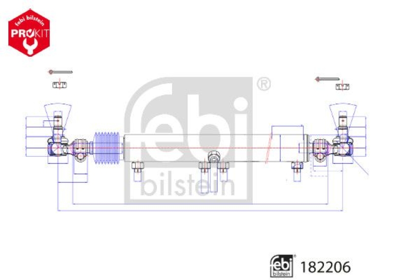 FEBI BILSTEIN Slave Cylinder, power steering ProKit