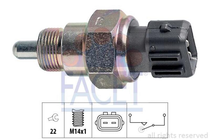 FACET Switch, reverse light Made in Italy - OE Equivalent