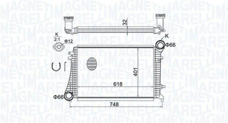 MAGNETI MARELLI Ladeluftkühler